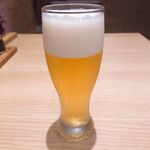 とんかつ 和幸 - 生ビール(グラス)