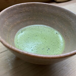 つる由 - お抹茶ね、いつも出てくるけど、写真よく撮り忘れるねん