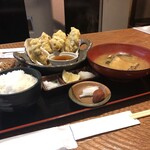だんらん処 心 - 牡蠣の天ぷら定食