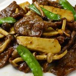 Stir fried beef with oyster sauce