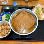 こだわり手打ちうどん 山 - 釜抜きキツネみに定食