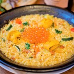 [Recommended] Paella with sea urchin and salmon roe