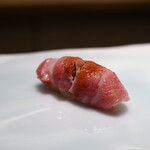 鮨 なんば - お年賀！大間マグロの大トロ