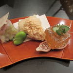 恵比寿　くろいわ - 鯛づくし。特に煮こごりと白子が印象的。