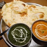 インド料理 チュリヤカナック - ルーの割にナン小っちゃい