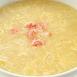 Corn soup with crab meat