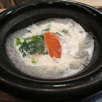 恵比寿　くろいわ - 菜の花と湯葉のお鍋も京風の味付けで。