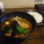 一文字カリー店 - 【2012年03月】ベーコンエッグ（2番：中辛）。