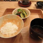 恵比寿　くろいわ - お食事です。ご飯は山形のつやひめ。