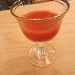 恵比寿　くろいわ - 最後にいちご酢でサッパリと。