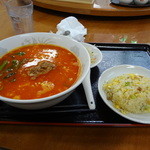 家楽餃子房 - Ｃランチ　坦々麺とチャーハン