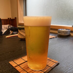 鮨 福原 - みんな大好き冷え冷えビール