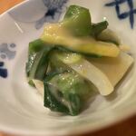 日本料理 たかむら - 槍イカとさしびろのぬた