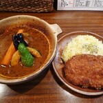 Supaisu Potto - ジャンボメンチカツ＆野菜のカレー