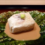 銀座 朱雀 - 焼胡麻豆腐