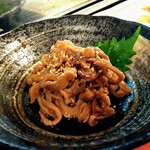 焼肉食堂 リキ太郎 - 豚もつのにんにくしょうゆ漬け　350円