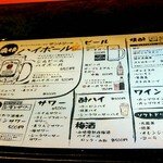 焼肉食堂 リキ太郎 - メニューです。