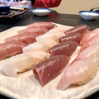 鮨 福原 - 中トロ、くえ、赤身、金目鯛
