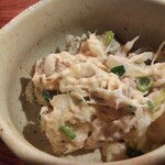 さば銀 - お通しはツナマヨ