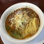 ひょう柄どんぶりの塩ラーメン屋さん一軒目 - 炎の麻辣湯麺　1,150円