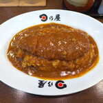 hinoyakare- - ササミチーズカツカレー（￥840）。甘辛く濃い味のルー、ごはんはデフォルトで少し多め