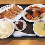 大阪王将 - 酢豚定食+餃子