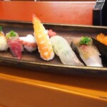 玄海鮨 - アナゴが無くて、替りは ヒラメ