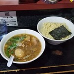 塩そば専門店 桑ばら - 鮭とばと鰯煮干しのつけそば 〜熱盛り〜
