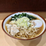 そばの神田 東一屋 - アサソバビンボー！　
      朝そば 大盛り麺1.5玉＋肉！