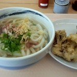 讃岐弘法 - かけうどん、まいたけ、かき揚げ