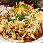 麺小屋 てち - みそら〜めん(並)腹いっぱい 820円 ＋もりだくさん・よくばりトッピング 380円