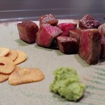 季節の料理と鉄板焼き ぐるり - 和牛ステーキ　高砂だったかな？