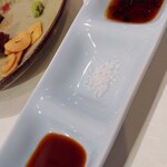 季節の料理と鉄板焼き ぐるり - ステーキには塩が好き