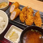 とんかつ 新宿さぼてん - カキフライの日御膳