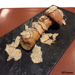 カーサ・デル・チーボ - 黄金茸のﾌﾘｯﾄ ｳｫｰﾀﾑﾄﾘｭﾌ掛け