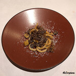 カーサ・デル・チーボ - 猪肉のﾗｸﾞｰと和栗のﾋﾟﾁ