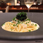 カーサ・デル・チーボ - 帆立とｷｬﾋﾞｱの冷製ｽﾊﾟｹﾞﾃｨｰﾆ