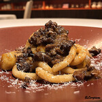 カーサ・デル・チーボ - 猪肉のﾗｸﾞｰと和栗のﾋﾟﾁ
