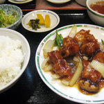 中華料理 喜楽 - 鳥と野菜のあんかけ定食