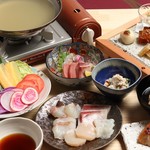 割烹 季誠 - 旬の海鮮と有機野菜のしゃぶしゃぶコース７０００円