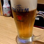 天ぷら おばんざい酒場 カレーうどん渡邊 - プレモル(生ビール)20時まで300円