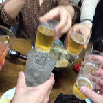 すき焼･鍋物 なべや - 乾杯❣️