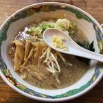 特麺コツ一丁ラーメン - ラーメン 麺半分 ニンニクあり チャーシュー抜き