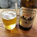 特麺コツ一丁ラーメン - 瓶ビール