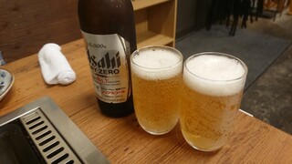 鉄板焼 まゆみ - ノンアルコールビール