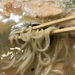 麺屋はなび - 鶏白湯ラーメン　麺