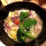 饗 くろ喜 - 小豆島野菜のタンメン1300円