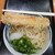 うどん 一福 - かけうどん(冷・二玉)とちくわ天