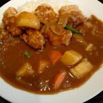 Koko Ichiban Ya - フライドチキンやさいカレー大盛1077円