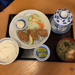 麺茶屋一番や　　大和 - 本日のランチC 牡蠣フライ定食　¥680(税込)